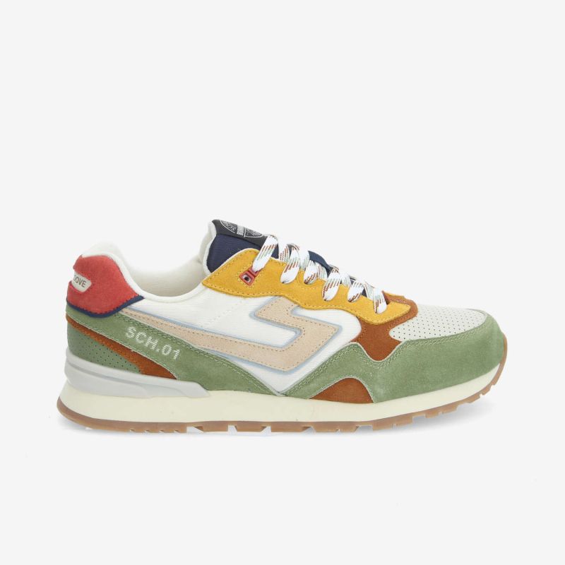 CAPE CODE RUNNER M - SUEDE/NYL/PUNCH - GREEN/OFF WHITE